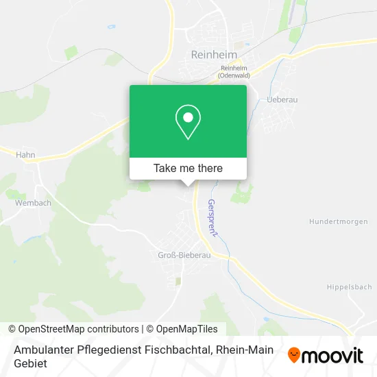 Карта Ambulanter Pflegedienst Fischbachtal