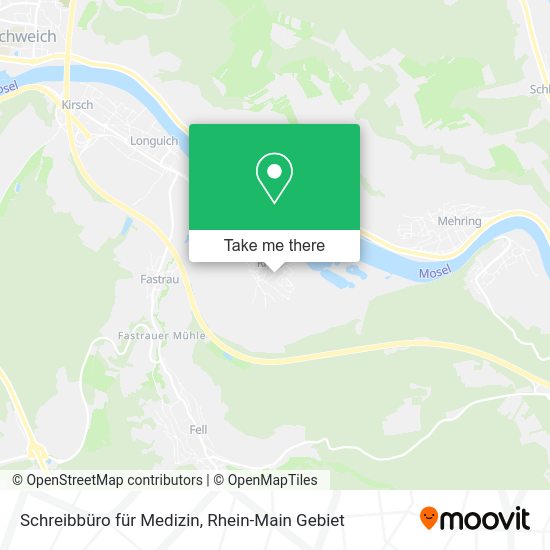 Карта Schreibbüro für Medizin