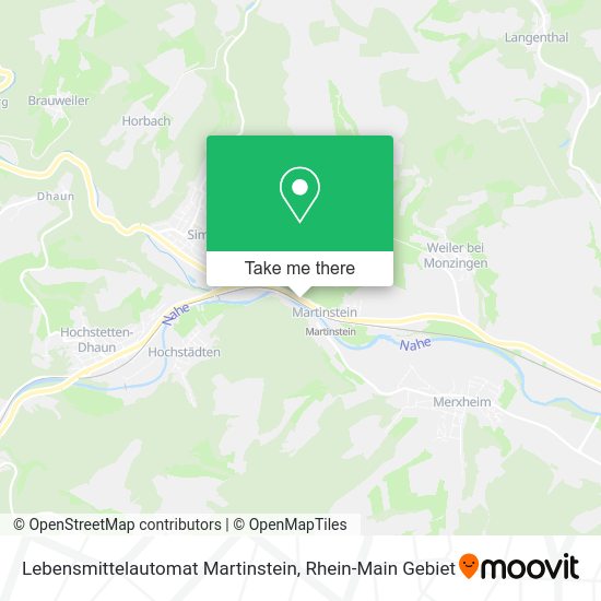 Карта Lebensmittelautomat Martinstein