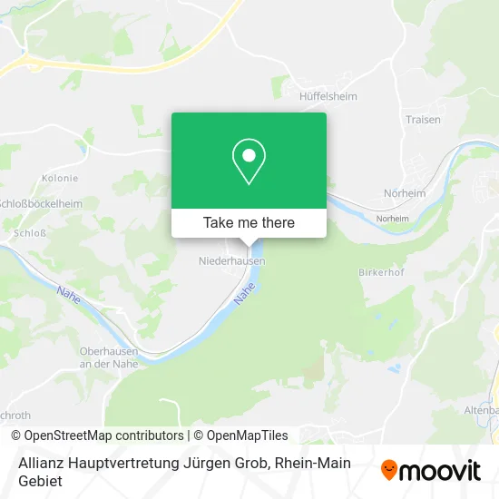 Карта Allianz Hauptvertretung Jürgen Grob