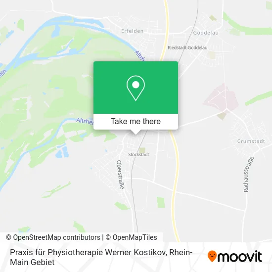 Карта Praxis für Physiotherapie Werner Kostikov