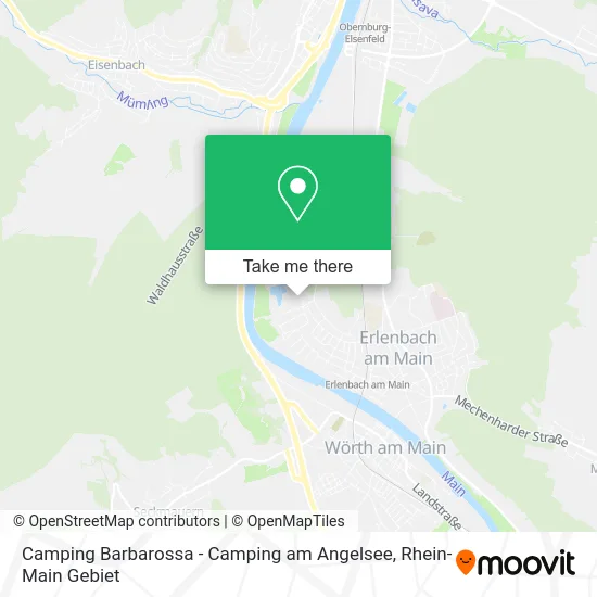 Карта Camping Barbarossa - Camping am Angelsee