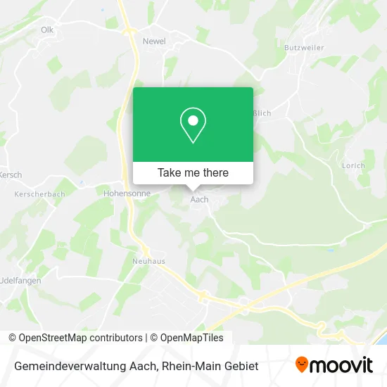 Карта Gemeindeverwaltung Aach