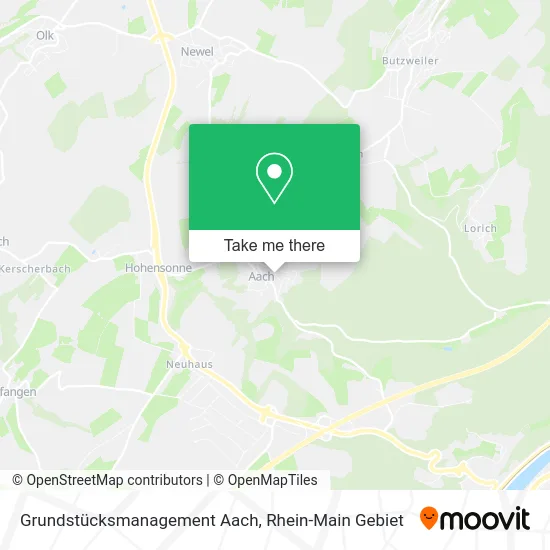 Карта Grundstücksmanagement Aach