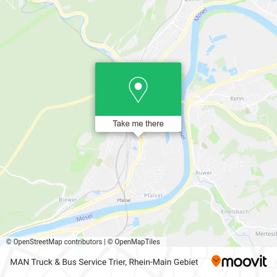 Карта MAN Truck & Bus Service Trier