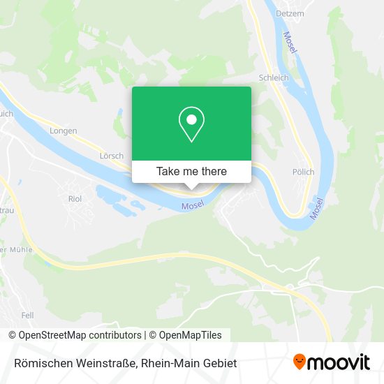 Карта Römischen Weinstraße