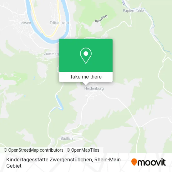 Карта Kindertagesstätte Zwergenstübchen