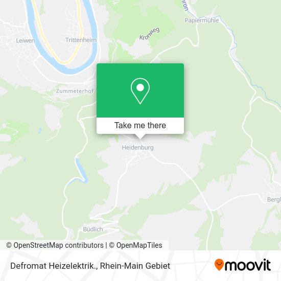 Карта Defromat Heizelektrik.