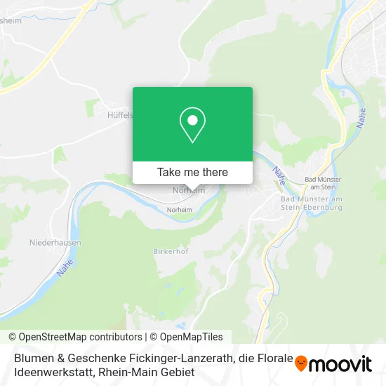 Карта Blumen & Geschenke Fickinger-Lanzerath, die Florale Ideenwerkstatt