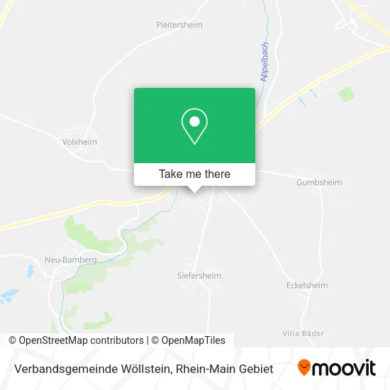 Карта Verbandsgemeinde Wöllstein