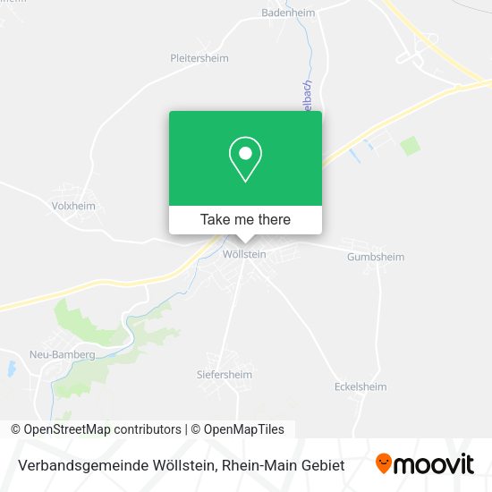 Карта Verbandsgemeinde Wöllstein