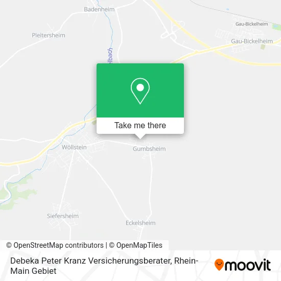 Карта Debeka Peter Kranz Versicherungsberater