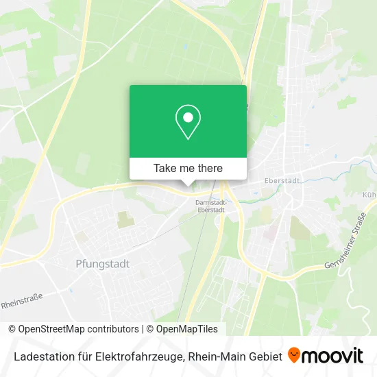Карта Ladestation für Elektrofahrzeuge