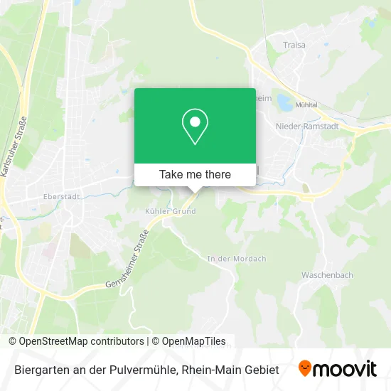 Biergarten an der Pulvermühle map