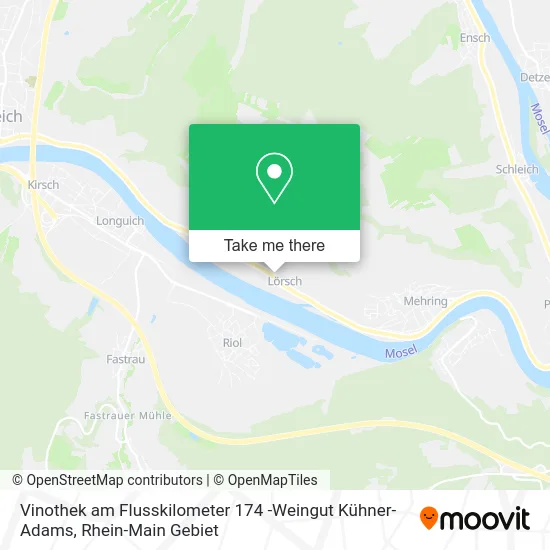 Карта Vinothek am Flusskilometer 174 -Weingut Kühner-Adams