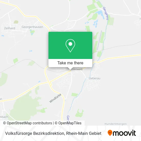 Карта Volksfürsorge Bezirksdirektion