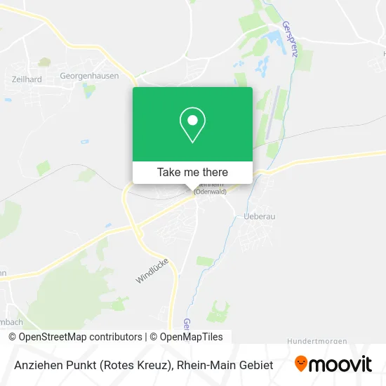 Карта Anziehen Punkt (Rotes Kreuz)