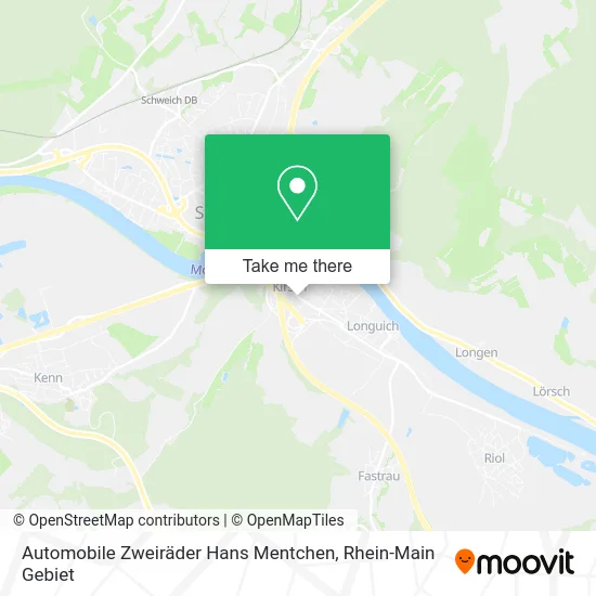 Карта Automobile Zweiräder Hans Mentchen