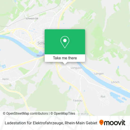 Карта Ladestation für Elektrofahrzeuge