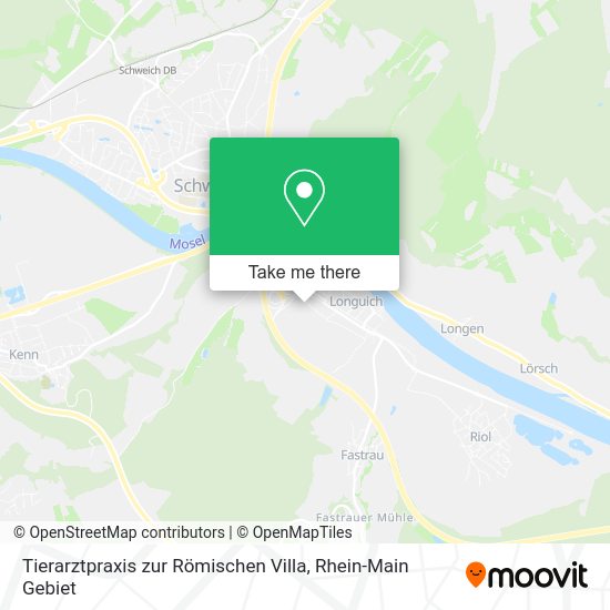 Карта Tierarztpraxis zur Römischen Villa