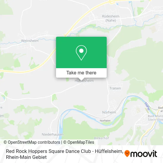 Карта Red Rock Hoppers Square Dance Club - Hüffelsheim