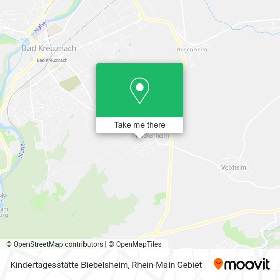 Карта Kindertagesstätte Biebelsheim