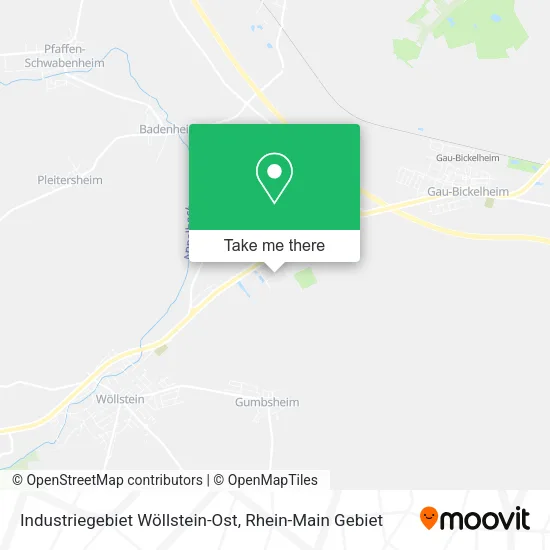 Карта Industriegebiet Wöllstein-Ost