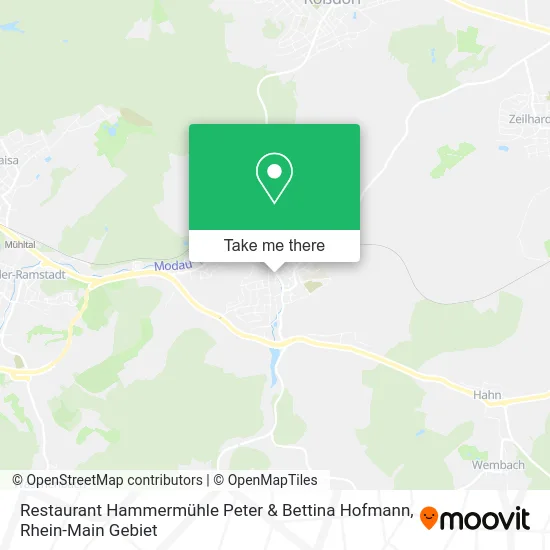 Карта Restaurant Hammermühle Peter & Bettina Hofmann