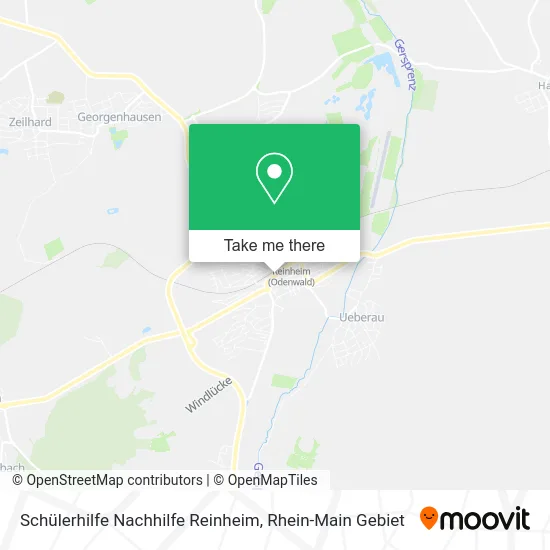 Карта Schülerhilfe Nachhilfe Reinheim