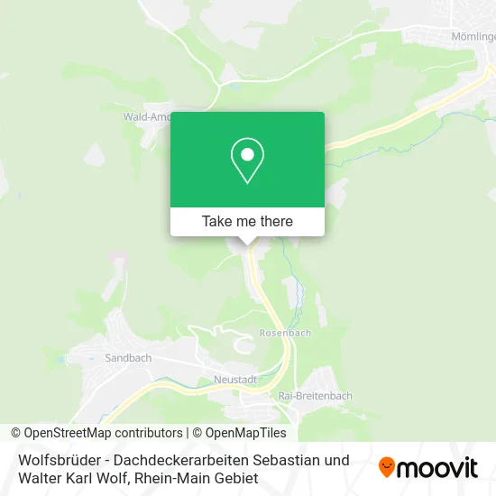 Карта Wolfsbrüder - Dachdeckerarbeiten Sebastian und Walter Karl Wolf