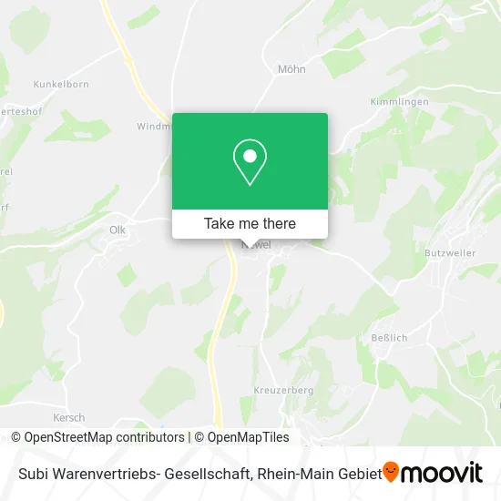 Карта Subi Warenvertriebs- Gesellschaft