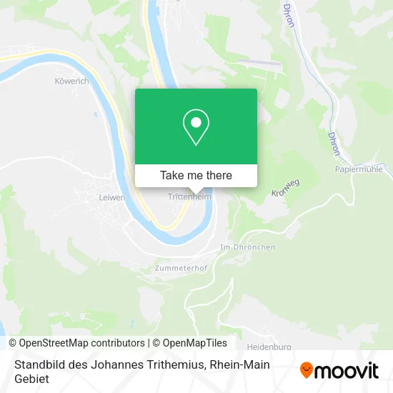 Карта Standbild des Johannes Trithemius