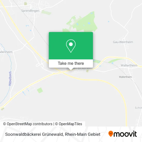 Карта Soonwaldbäckerei Grünewald