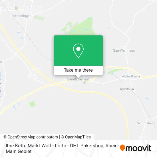 Карта Ihre Kette Markt Wolf - Lotto - DHL Paketshop