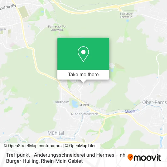 Карта Treffpunkt - Änderungsschneiderei und Hermes - Inh. Burger-Huiling