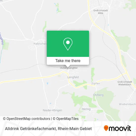 Карта Alldrink Getränkefachmarkt