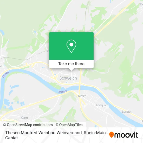 Карта Thesen Manfred Weinbau Weinversand