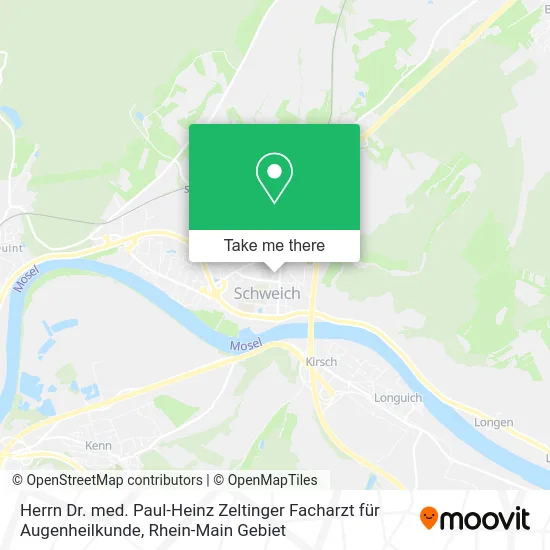 Карта Herrn Dr. med. Paul-Heinz Zeltinger Facharzt für Augenheilkunde