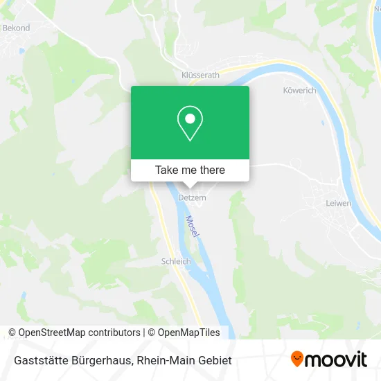 Карта Gaststätte Bürgerhaus