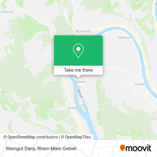 Карта Weingut Dany