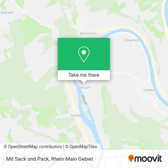 Карта Mit Sack und Pack