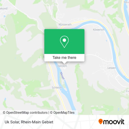 Карта Uk Solar