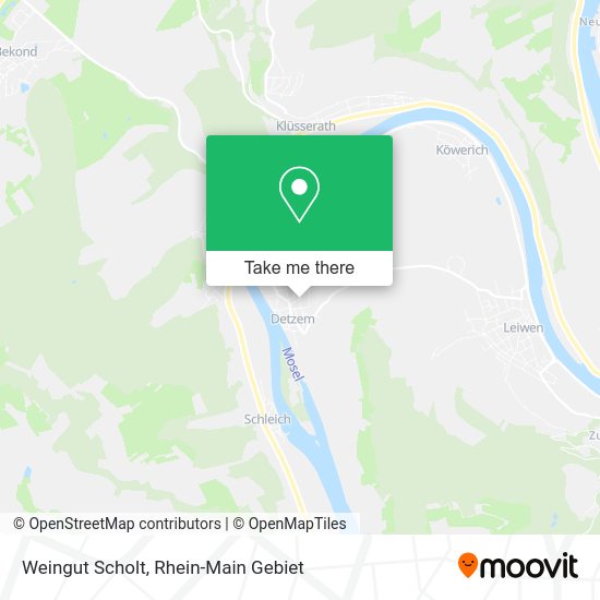 Карта Weingut Scholt