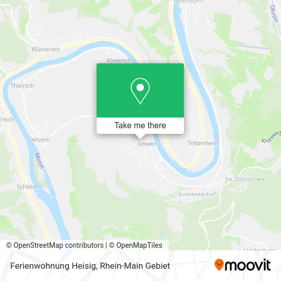 Карта Ferienwohnung Heisig