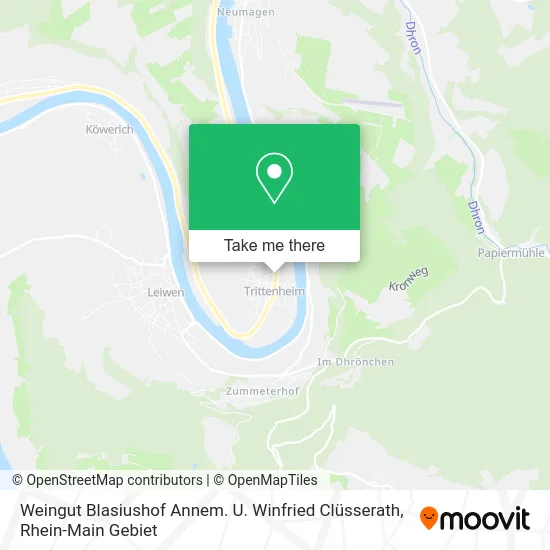 Карта Weingut Blasiushof Annem. U. Winfried Clüsserath