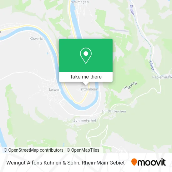 Карта Weingut Alfons Kuhnen & Sohn