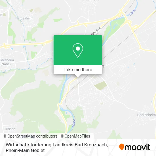 Wirtschaftsförderung Landkreis Bad Kreuznach map