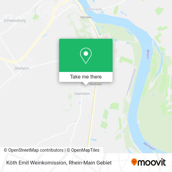 Карта Köth Emil Weinkomission