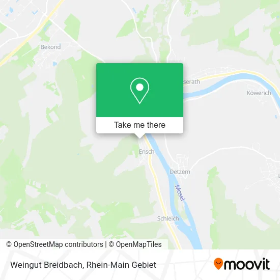 Карта Weingut Breidbach