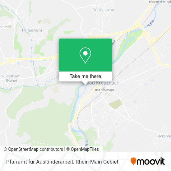 Карта Pfarramt für Ausländerarbeit